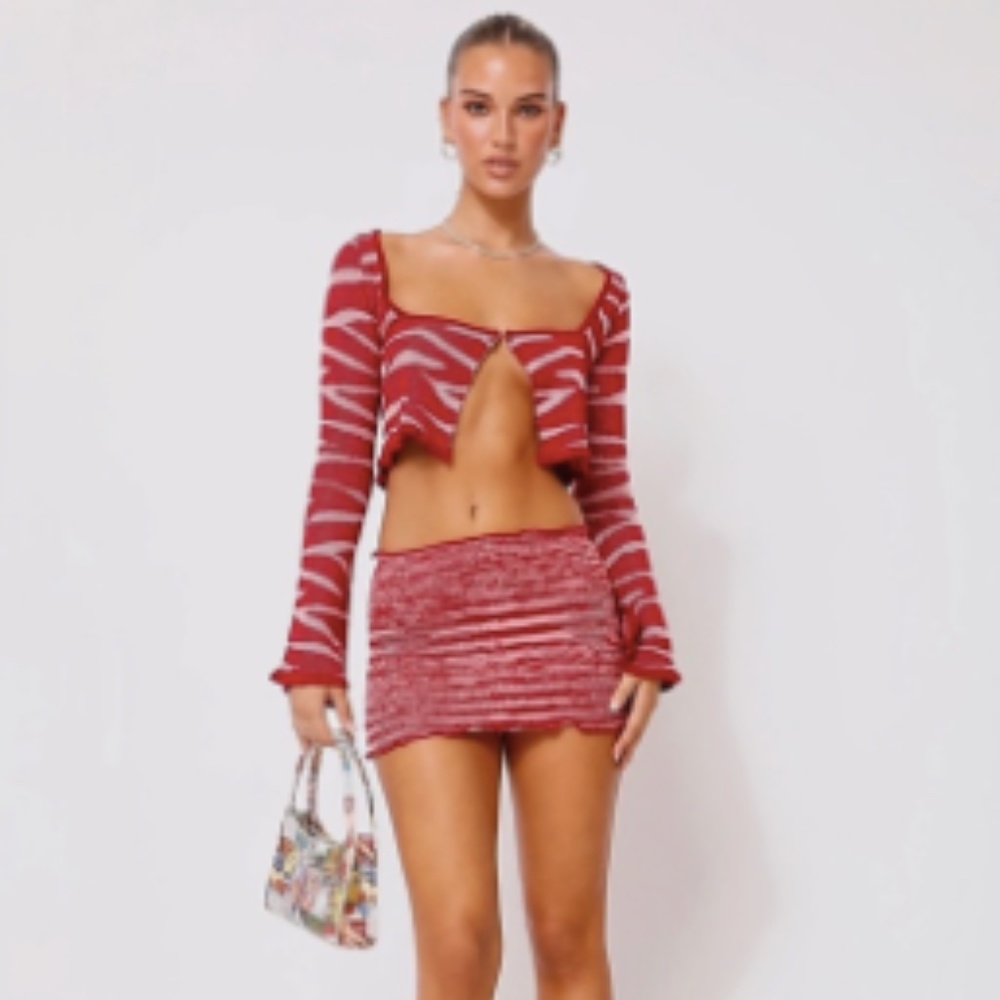 Red April Skirt US S